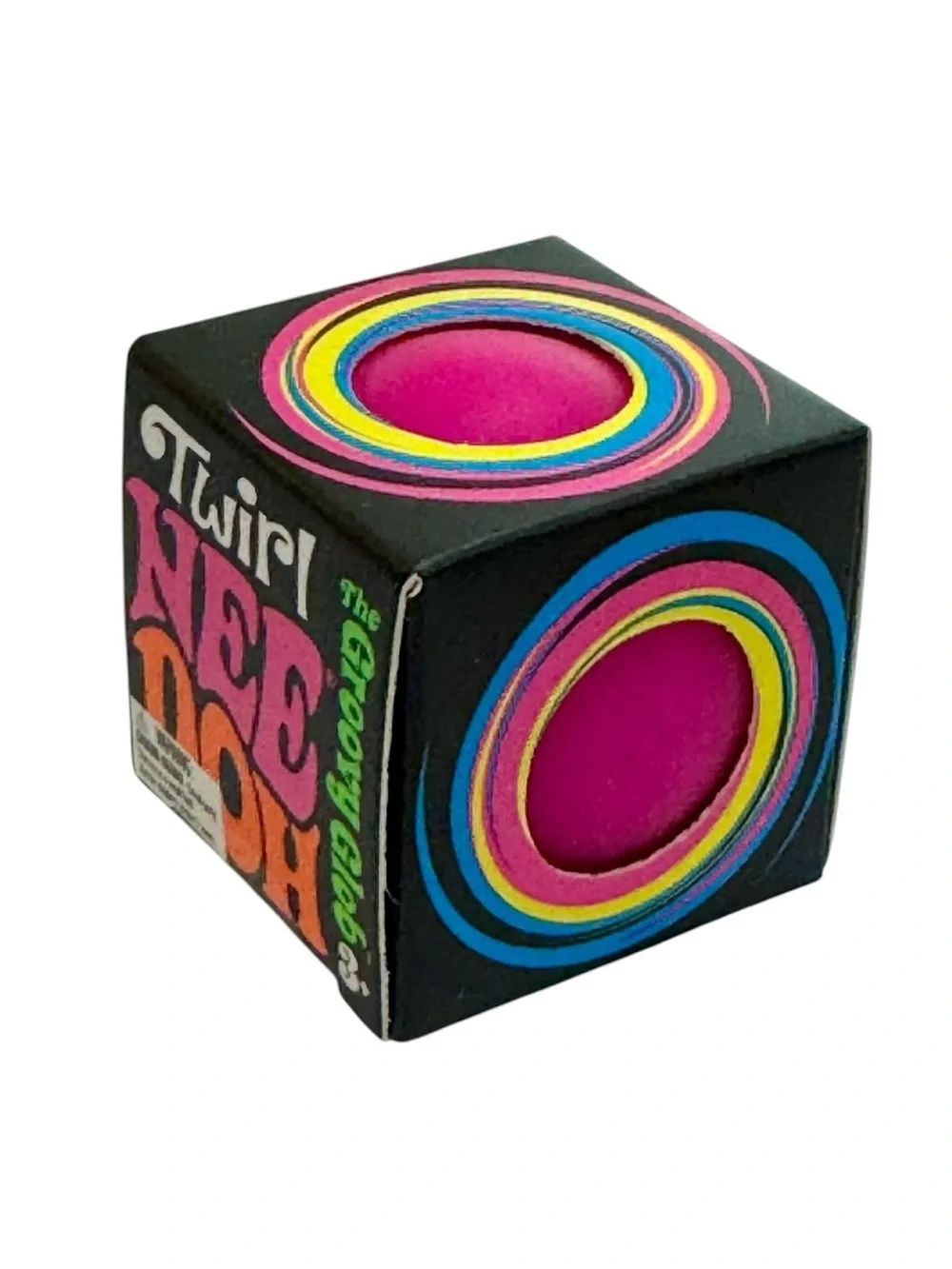 NeeDoh Twirl - PINK | The Groovy Glob Teenie Squish Toy - NIB!